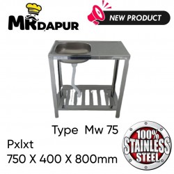 Meja Wasbak 1 Bak Sayap MW75